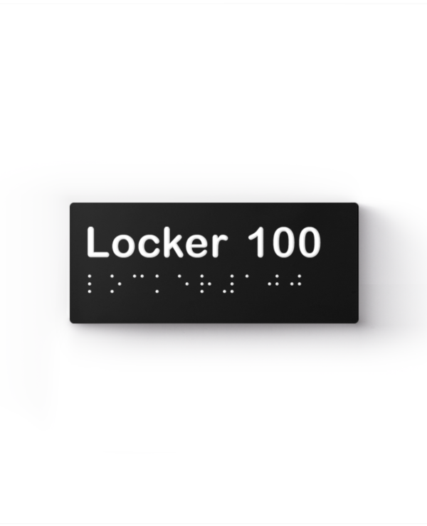 Lockin signage 5 Accessible locker sign no icon