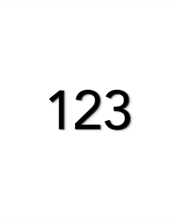 Lockin signage 28 3 D numbers