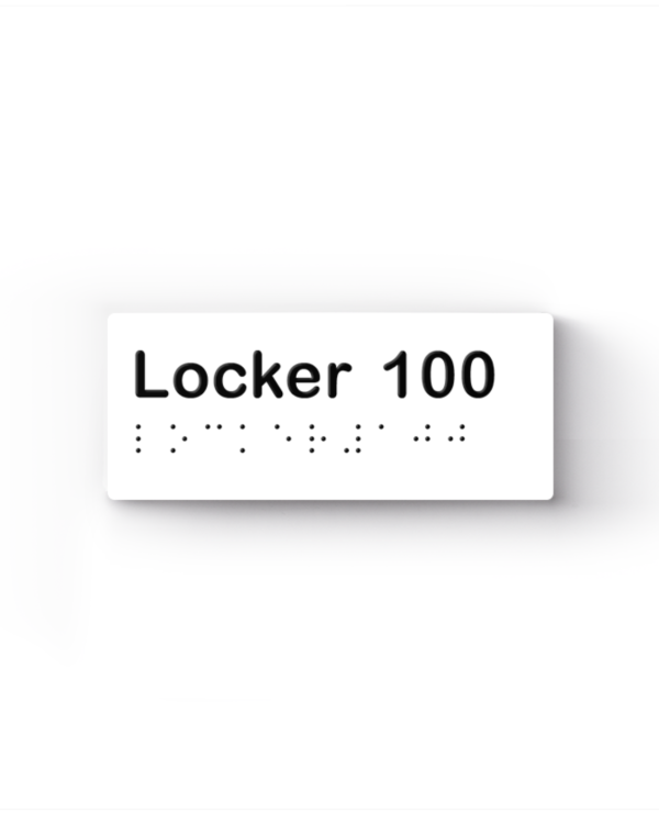 Lockin signage 8 Accessible locker sign no icon
