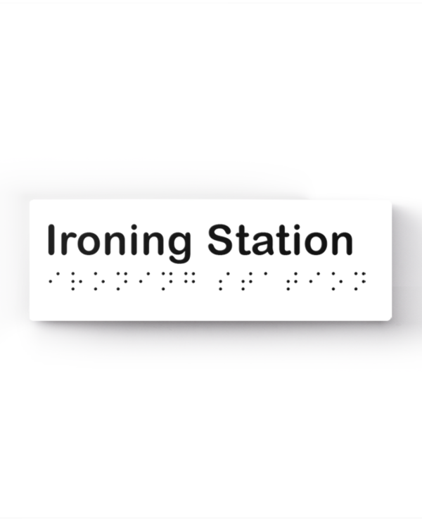 Lockin signage 16 Accessible ironing station sign no icon