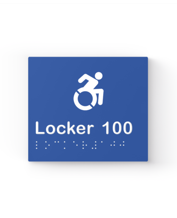 Lockin signage 2 Accessible locker sign