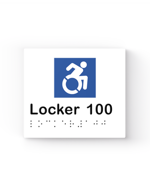 Lockin signage 4 Accessible locker sign