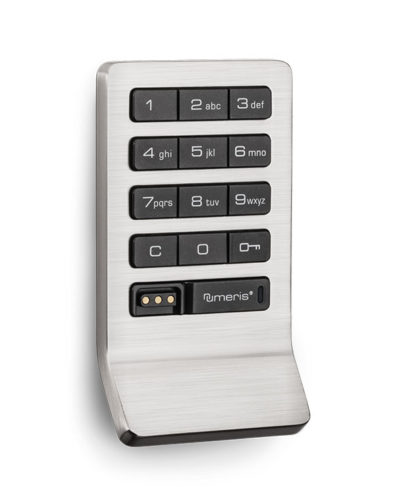 Locker locks 600x740 lockin 2 aspire keypad silver wide handle angle