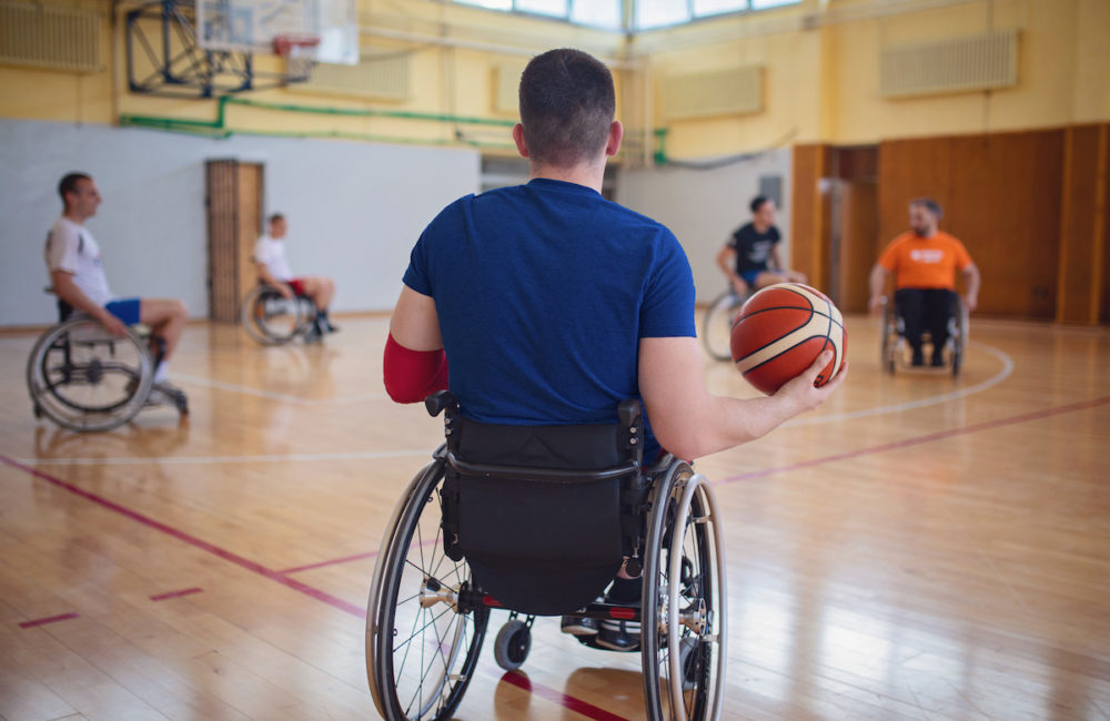 Accessible lockers wide banner