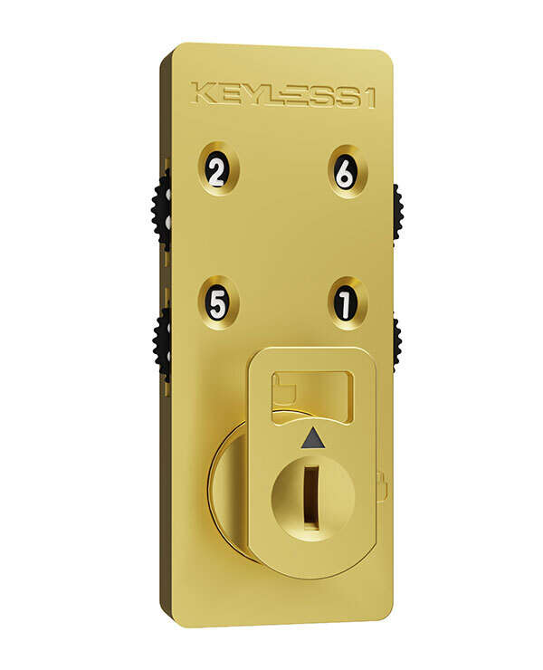 Keyless1 ADA Satin Gold 740 H