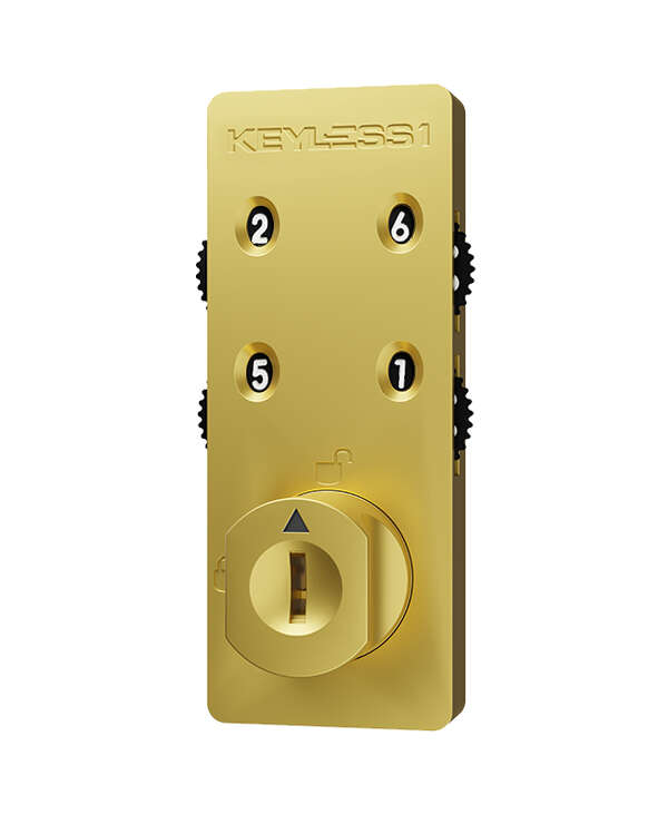 Locker locks lockin 600x740 3 keyless combination lock gold