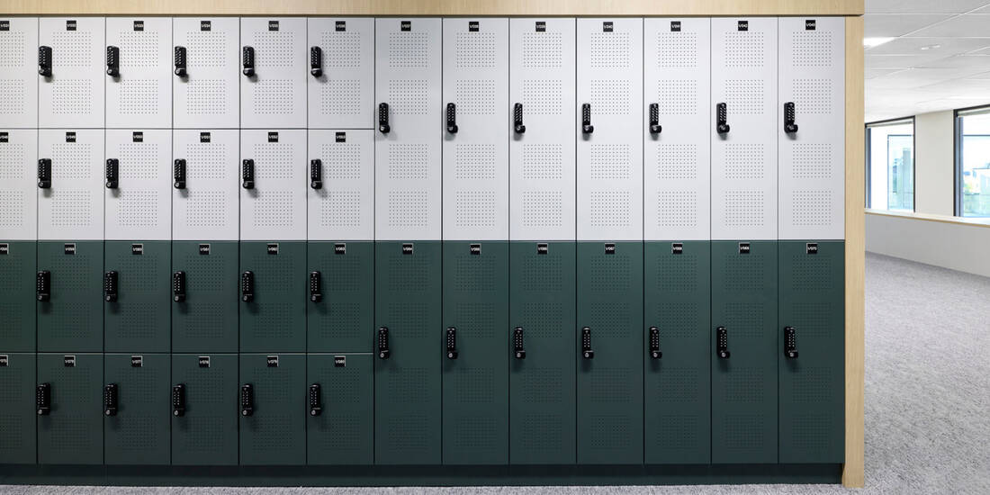 City of kingston office custom steel office lockers b09