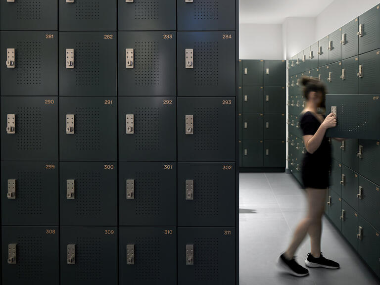 Lockin custom steel lockers commons health club 71